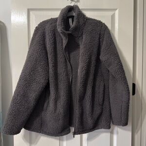 Charcoal Teddy Jacket
